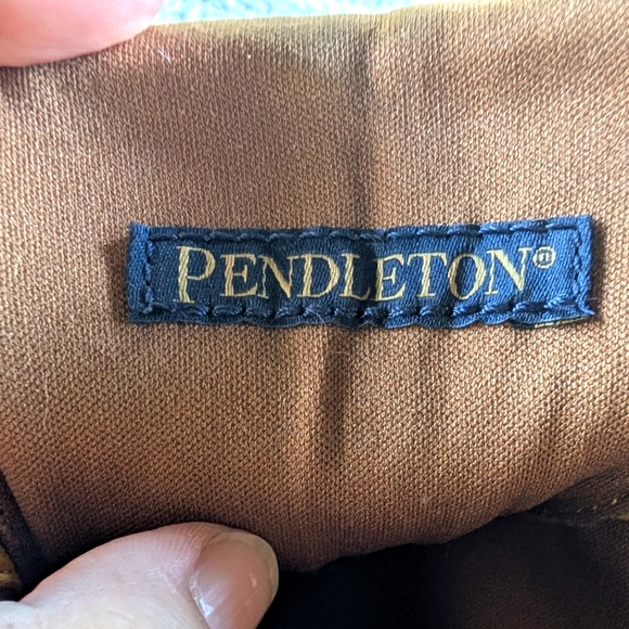 Timberland x Pendleton Women's Bramhall Boots Size 8.5 Plaid Top /Brown Leather - Picture 12 of 13